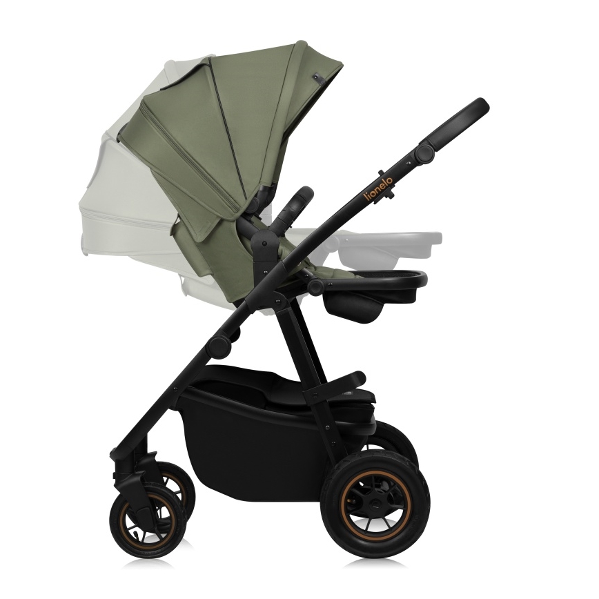 Lionelo - Passeggino combinato 2 in 1 AMBER PLUS Verde Foresta