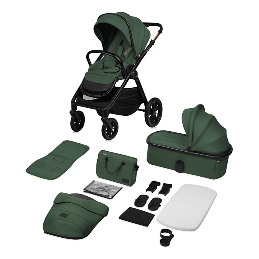Lionelo - Passeggino combinato 2 in 1 LAYLA Foresta Verde