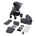 Lionelo - Passeggino combinato 2 in 1 LAYLA Grigio Stone