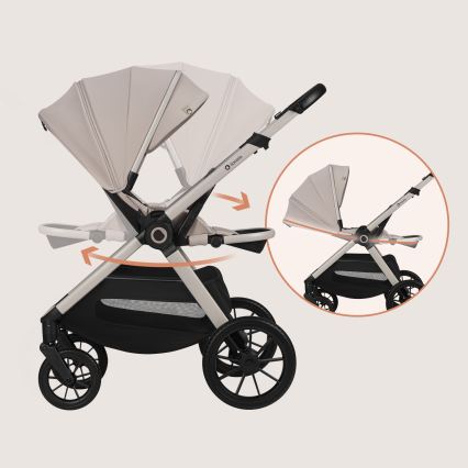 Lionelo - Passeggino combinato 2 in 1 LAYLA Sabbia