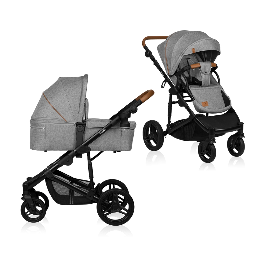 Lionelo - Passeggino combinato 2 in 1 MARI TOUR Grigio Pietra