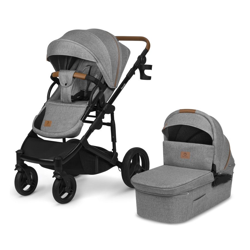 Lionelo - Passeggino combinato 2 in 1 MARI TOUR Grigio Pietra