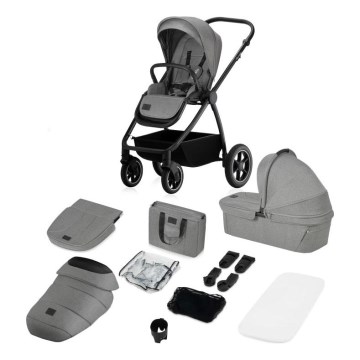 Lionelo - Passeggino combinato 2 in 1 MERIL Grey Stone