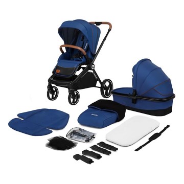 Lionelo - Passeggino combinato 2 in 1 MIKA Blue Navy