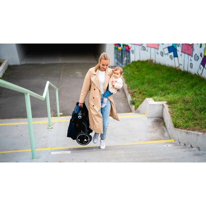 Lionelo - Passeggino combinato 2 in 1 MIKA Blue Navy