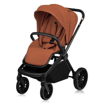 Lionelo - Passeggino combinato 2 in 1 MIKA PLUS Marrone ruggine