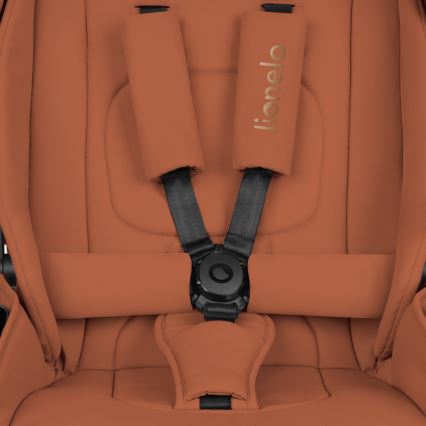 Lionelo - Passeggino combinato 2 in 1 MIKA PLUS Marrone ruggine
