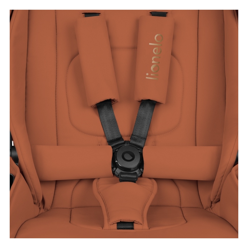 Lionelo - Passeggino combinato 2 in 1 MIKA PLUS Marrone ruggine