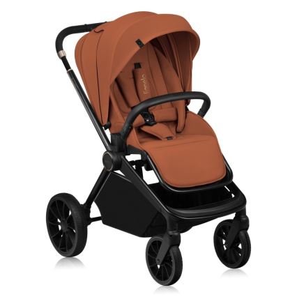 Lionelo - Passeggino combinato 2 in 1 MIKA PLUS Marrone ruggine