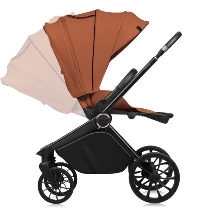 Lionelo - Passeggino combinato 2 in 1 MIKA PLUS Marrone ruggine