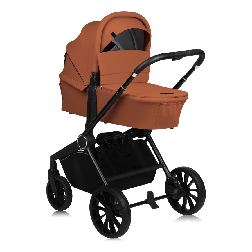 Lionelo - Passeggino combinato 2 in 1 MIKA PLUS Marrone ruggine