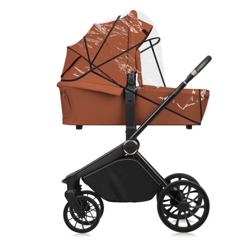 Lionelo - Passeggino combinato 2 in 1 MIKA PLUS Marrone ruggine