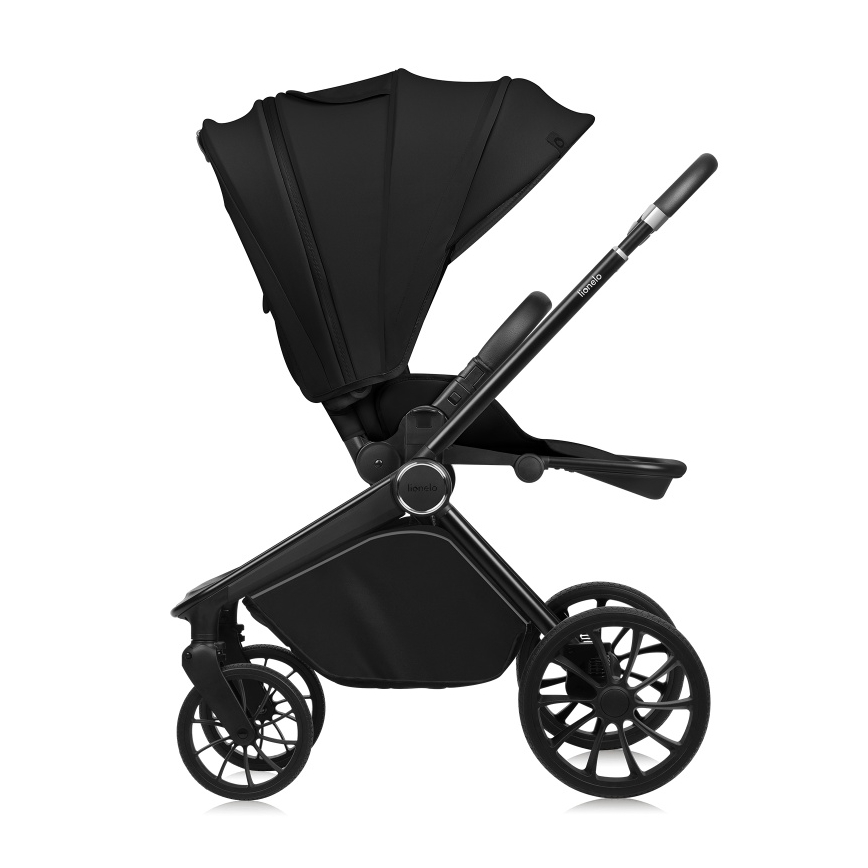 Lionelo - Passeggino combinato 2 in 1 MIKA PLUS Nero Onice