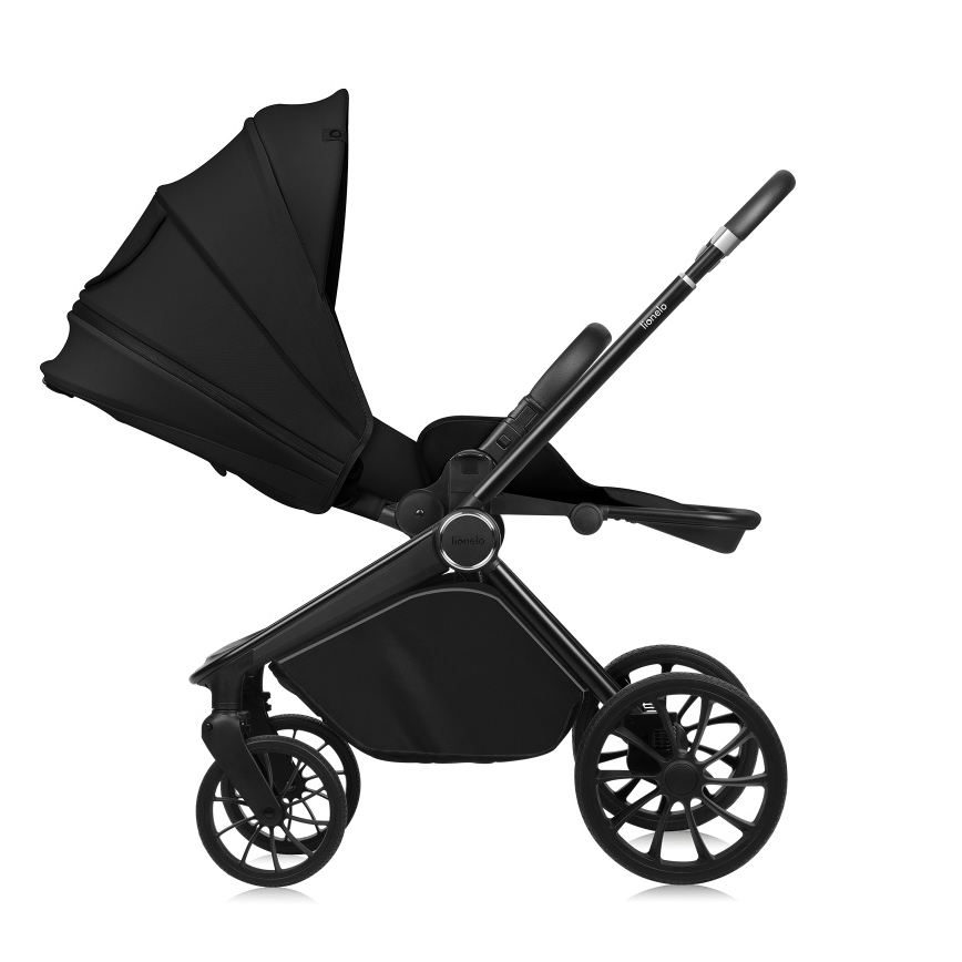 Lionelo - Passeggino combinato 2 in 1 MIKA PLUS Nero Onice