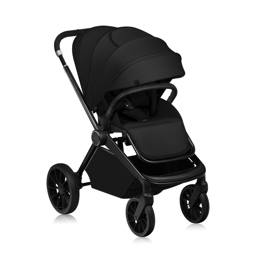 Lionelo - Passeggino combinato 2 in 1 MIKA PLUS Nero Onice