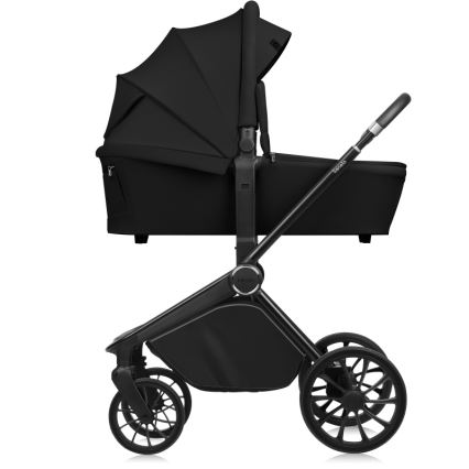Lionelo - Passeggino combinato 2 in 1 MIKA PLUS Nero Onice