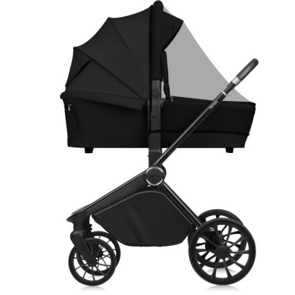 Lionelo - Passeggino combinato 2 in 1 MIKA PLUS Nero Onice