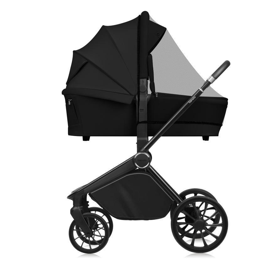 Lionelo - Passeggino combinato 2 in 1 MIKA PLUS Nero Onice