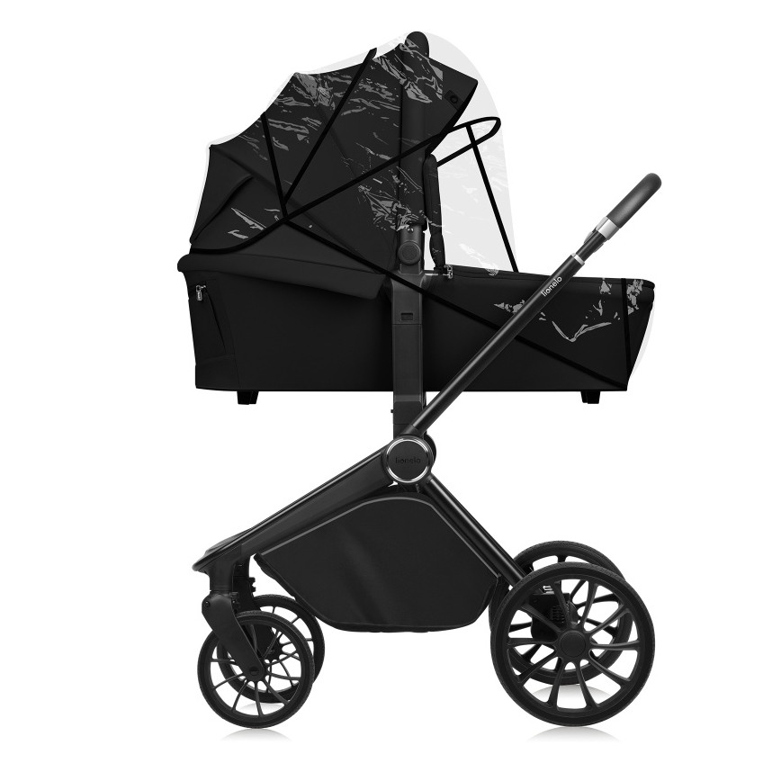 Lionelo - Passeggino combinato 2 in 1 MIKA PLUS Nero Onice