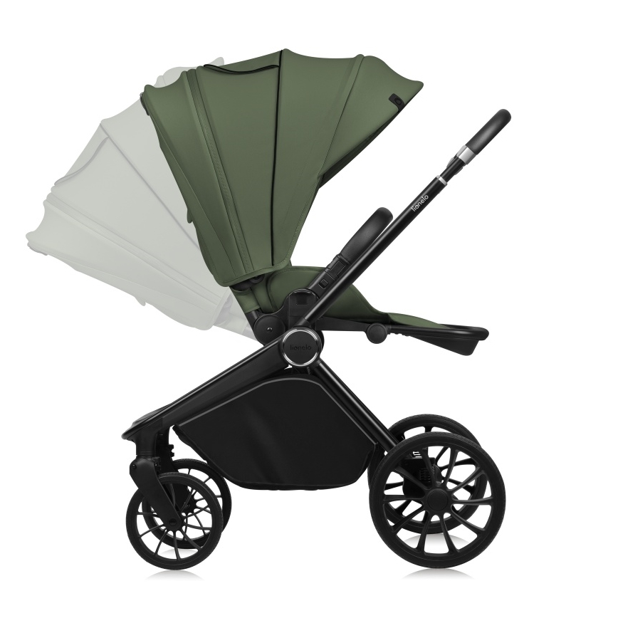 Lionelo - Passeggino combinato 2 in 1 MIKA PLUS Verde Oliva
