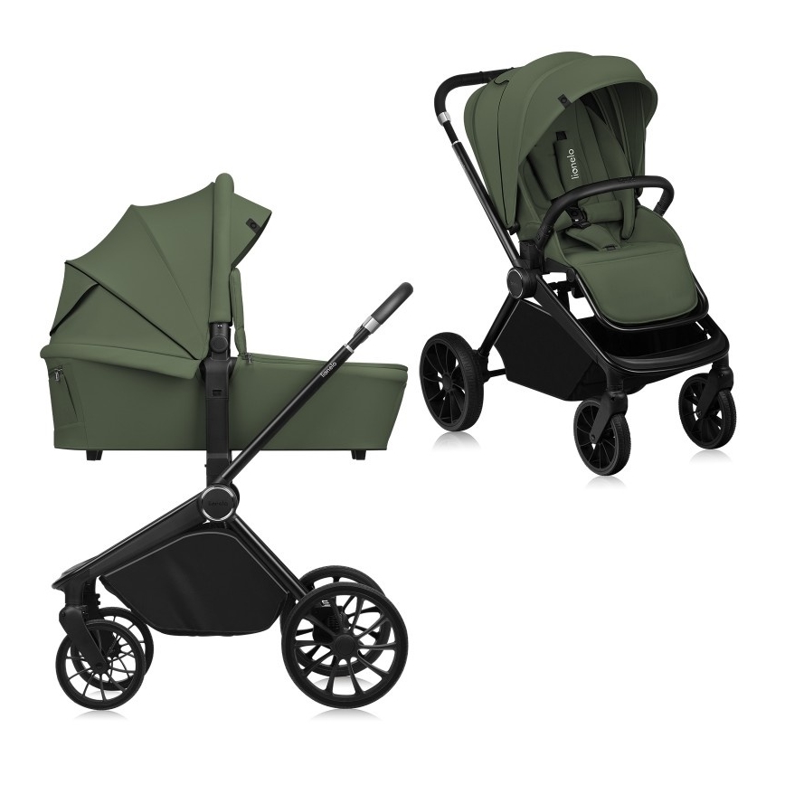 Lionelo - Passeggino combinato 2 in 1 MIKA PLUS Verde Oliva