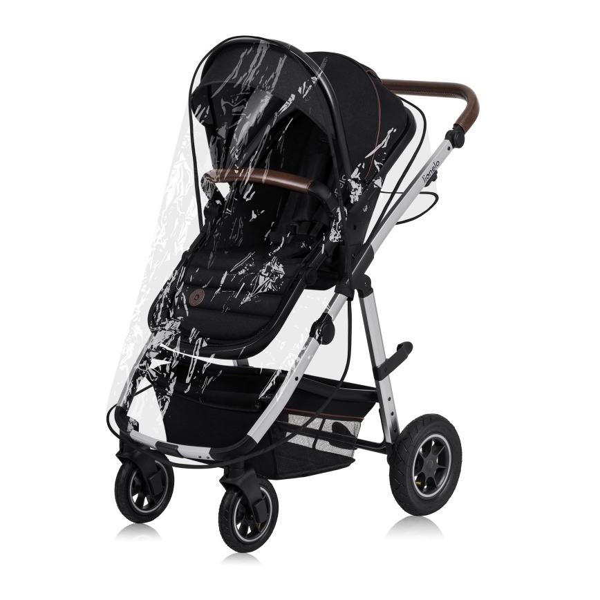 Lionelo - Passeggino combinato 3 in 1 AMBER Black Silver