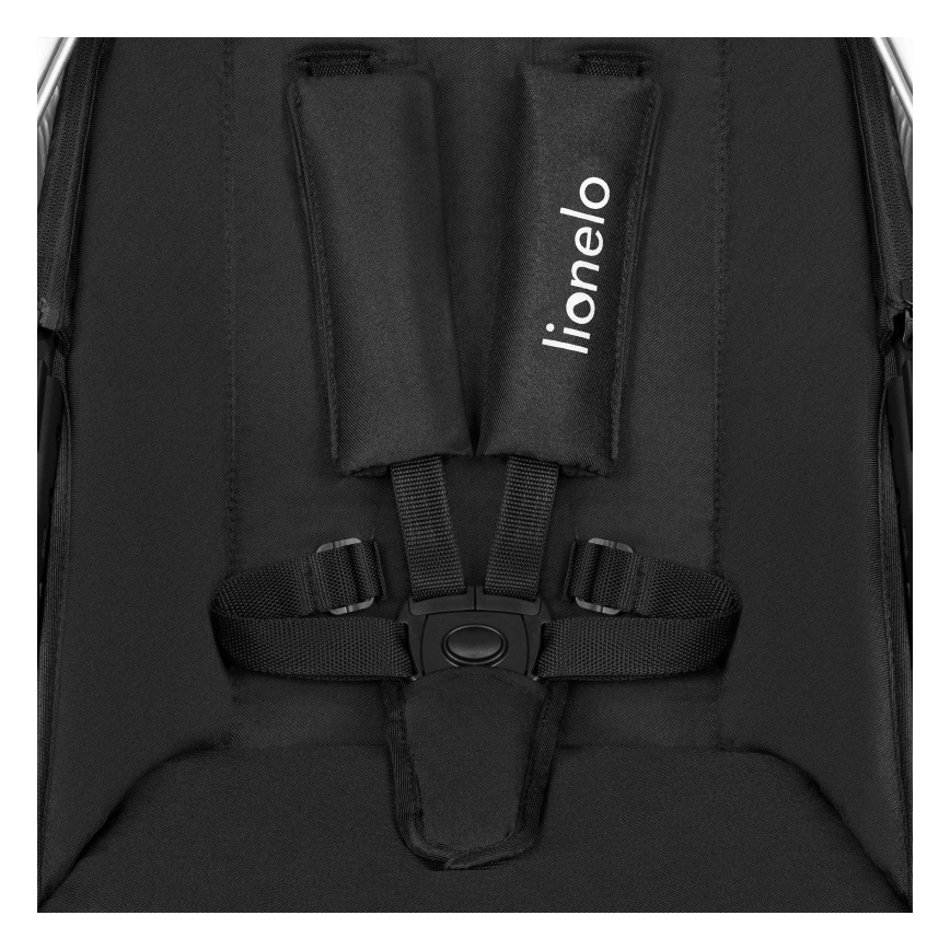 Lionelo - Passeggino combinato 3 in 1 AMBER Nero/Argento