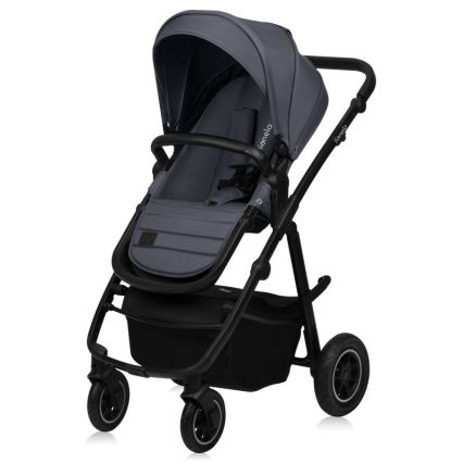 Lionelo - Passeggino combinato 3 in 1 AMBER PLUS grigio grafite
