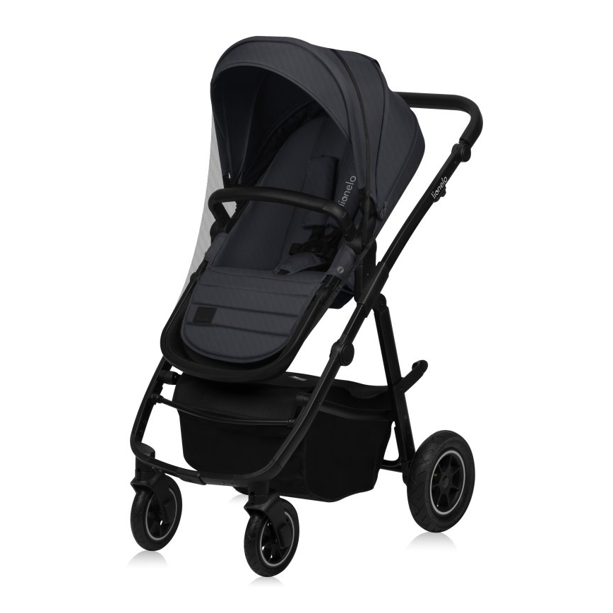 Lionelo - Passeggino combinato 3 in 1 AMBER PLUS grigio grafite