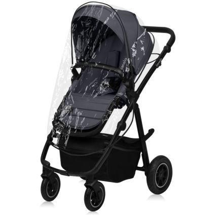 Lionelo - Passeggino combinato 3 in 1 AMBER PLUS grigio grafite