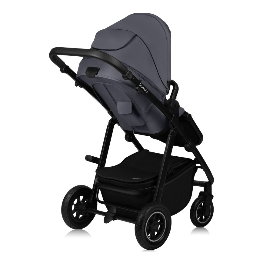 Lionelo - Passeggino combinato 3 in 1 AMBER PLUS grigio grafite
