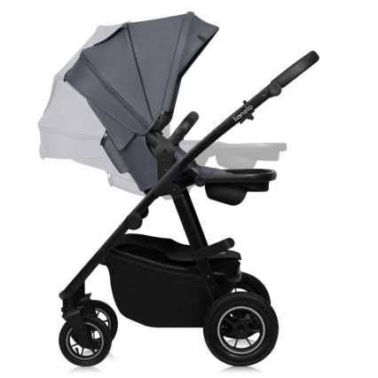 Lionelo - Passeggino combinato 3 in 1 AMBER PLUS grigio grafite