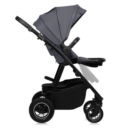 Lionelo - Passeggino combinato 3 in 1 AMBER PLUS grigio grafite