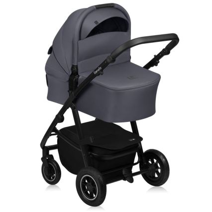 Lionelo - Passeggino combinato 3 in 1 AMBER PLUS grigio grafite