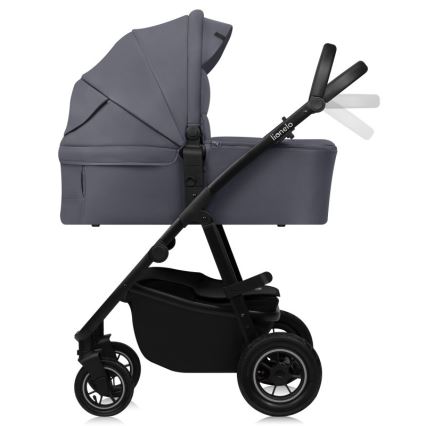 Lionelo - Passeggino combinato 3 in 1 AMBER PLUS grigio grafite