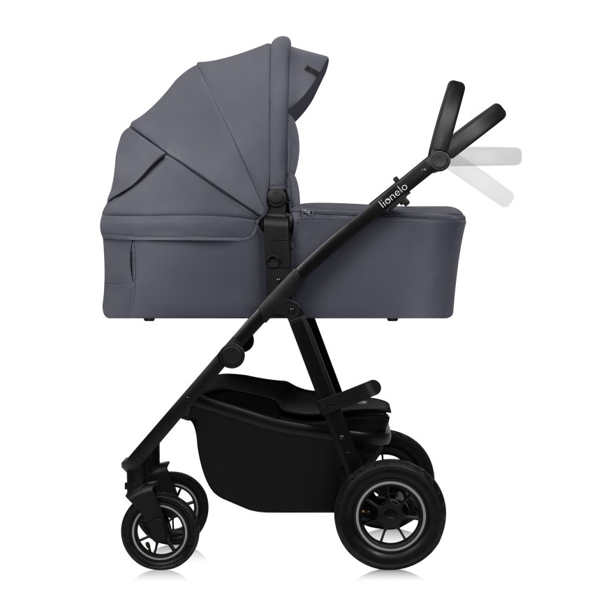 Lionelo - Passeggino combinato 3 in 1 AMBER PLUS grigio grafite