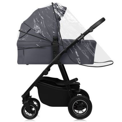 Lionelo - Passeggino combinato 3 in 1 AMBER PLUS grigio grafite