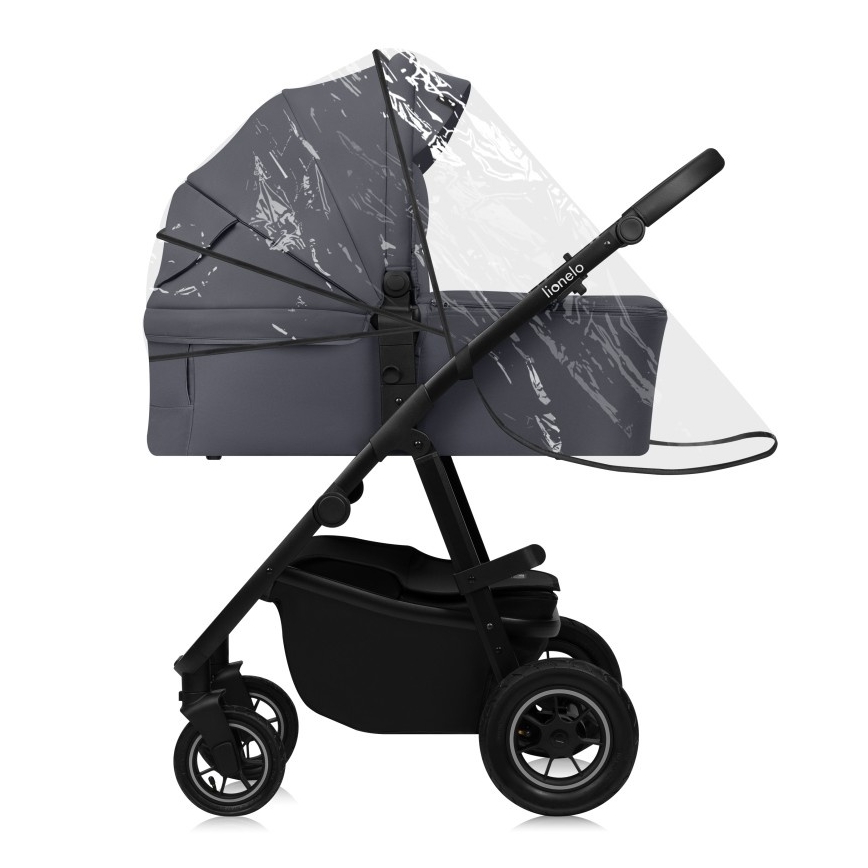 Lionelo - Passeggino combinato 3 in 1 AMBER PLUS grigio grafite