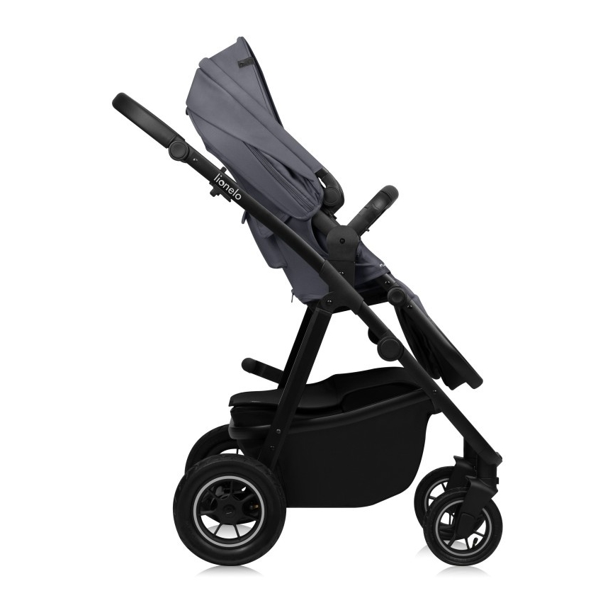 Lionelo - Passeggino combinato 3 in 1 AMBER PLUS grigio grafite