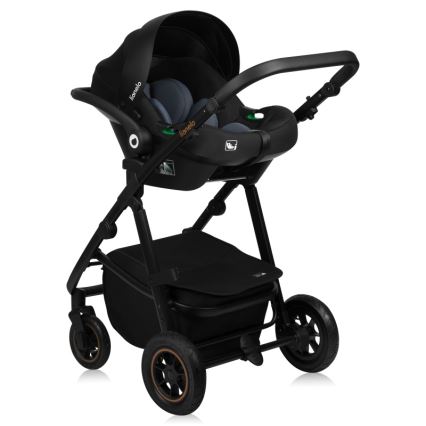 Lionelo - Passeggino combinato 3 in 1 AMBER PLUS Verde Foresta