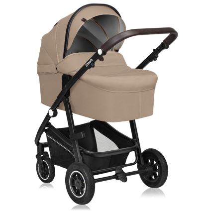 Lionelo - Passeggino combinato 3 in 1 BIANKA Beige Sabbia