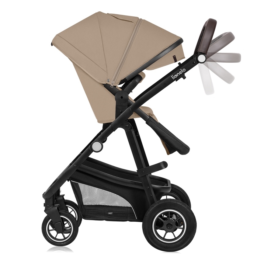 Lionelo - Passeggino combinato 3 in 1 BIANKA Beige Sabbia