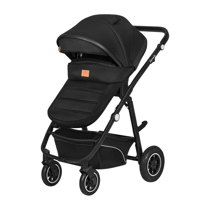 Lionelo - Passeggino combinato 3 in 1 BIANKA Onice Nera