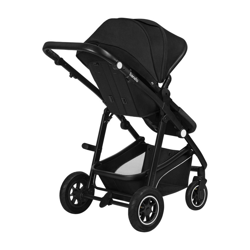 Lionelo - Passeggino combinato 3 in 1 BIANKA Onice Nera