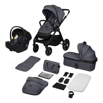 Lionelo - Passeggino combinato 3 in 1 LAYLA Grigio Pietra