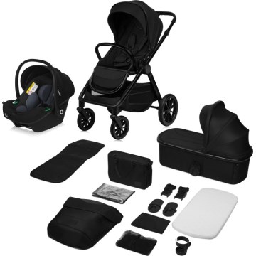 Lionelo - Passeggino combinato 3 in 1 LAYLA Nero Onice
