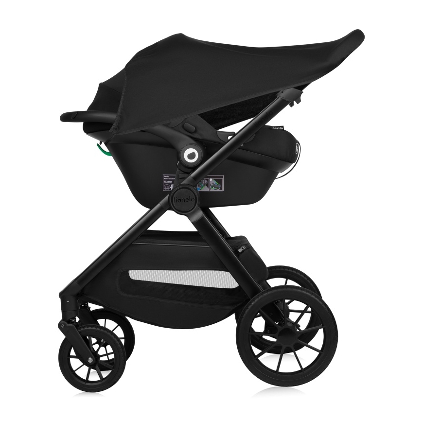 Lionelo - Passeggino combinato 3 in 1 LAYLA Nero Onice