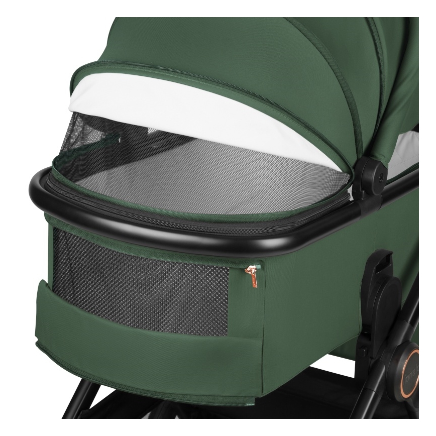 Lionelo - Passeggino combinato 3 in 1 LAYLA Verde bosco