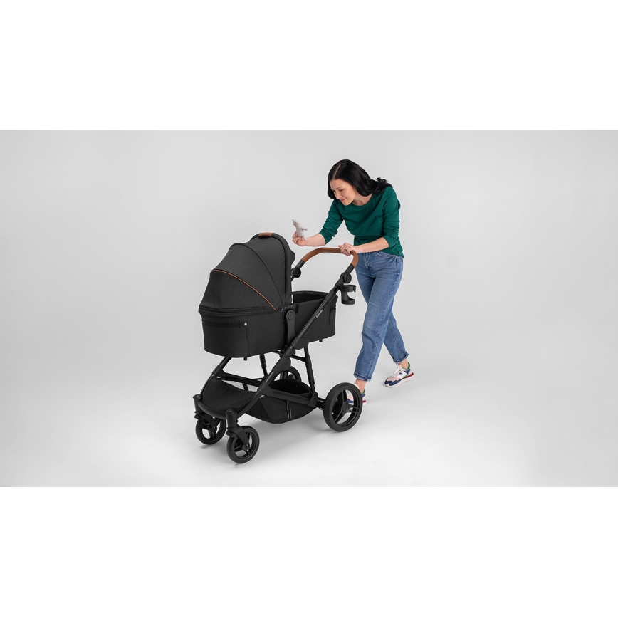 Lionelo - Passeggino combinato 3 in 1 MARI TOUR Nero Onice