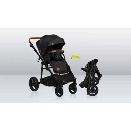 Lionelo - Passeggino combinato 3 in 1 MARI TOUR Nero Onice